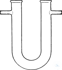 Drying tubes, U-shaped, with side conne