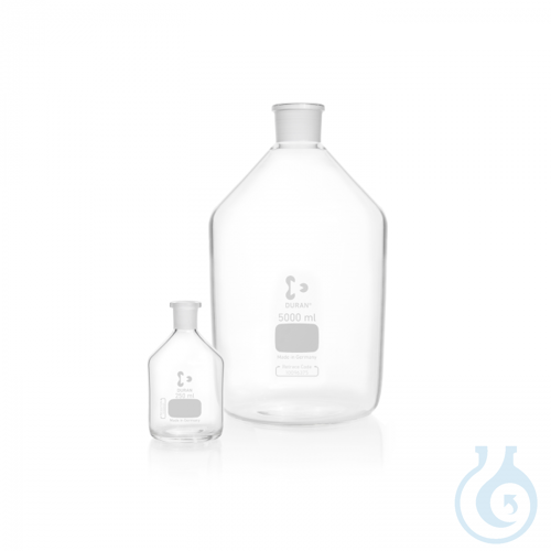 DURAN® Reagent Bottle, narrow neck, clear, neck with standard ground joint