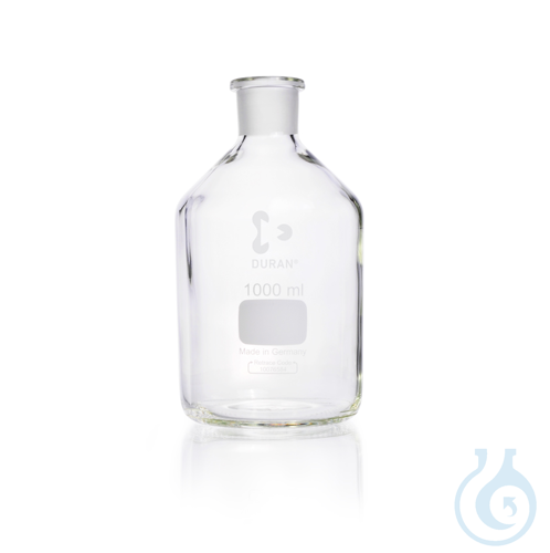 DURAN® Reagent Bottle, narrow neck, clear, neck with standard ground joint