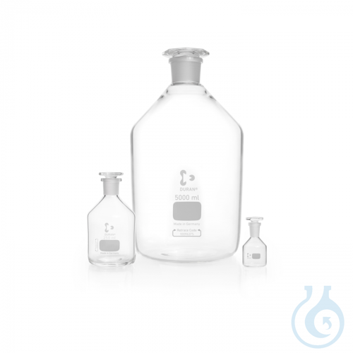 DURAN® Reagent Bottle, narrow neck, clear, neck with standard ground joint
