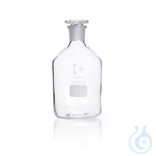 DURAN® Reagent Bottle, narrow neck, clear, neck with standard ground joint