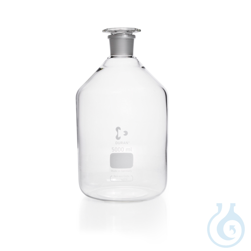 DURAN® Reagent Bottle, narrow neck, clear, neck with standard ground joint