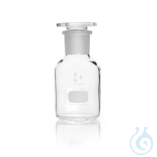 DURAN® Reagent Bottle, wide neck, clear, neck with standard ground joint