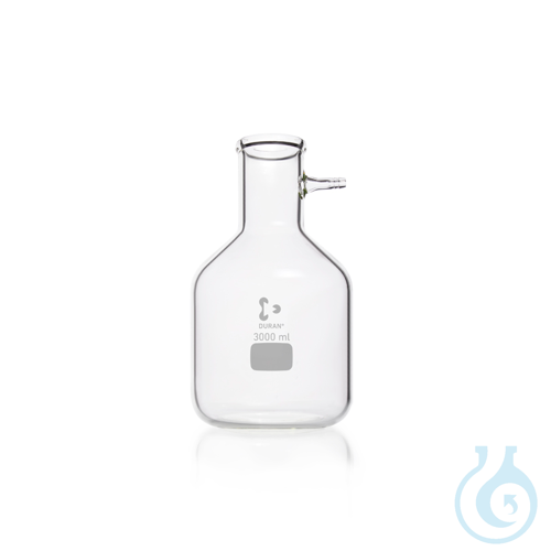 DURAN® Filtering Flask, with glass hose connection, bottle shape