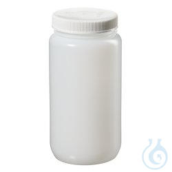 Nalgene&trade; Large Wide-Mouth HDPE Bottles with Closure, 2L