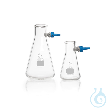 DURAN® Filtering Flask, with KECK™ Assembly set, Erlenmeyer shape