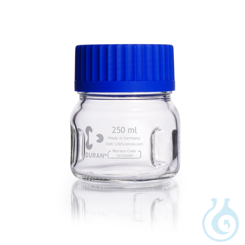 DURAN® GLS 80® Laboratory Bottle, baffled, wide mouth, with GLS 80® thread