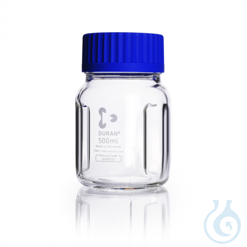 DURAN® GLS 80® Laboratory Bottle, baffled, wide mouth, with GLS 80® thread