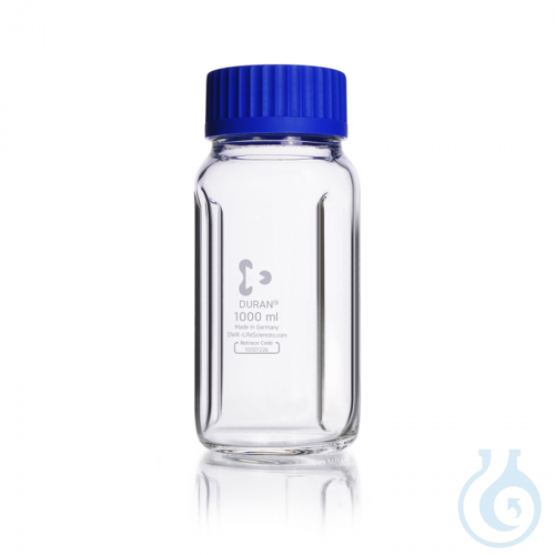 DURAN® GLS 80® Laboratory Bottle, baffled, wide mouth, with GLS 80® thread