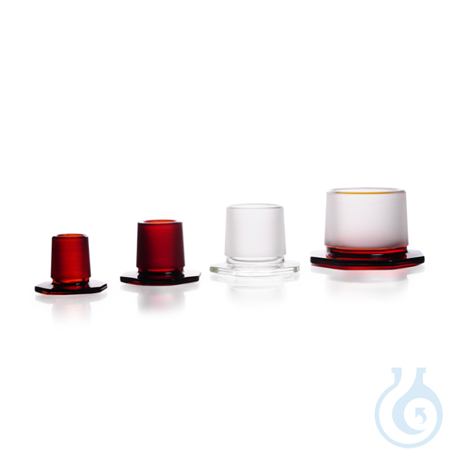 DURAN® Glass Stopper, amber, with standard ground joint, octagonal