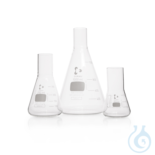 DURAN&reg; Culture Flask Erlenmeyer shape, straight neck, for metal caps