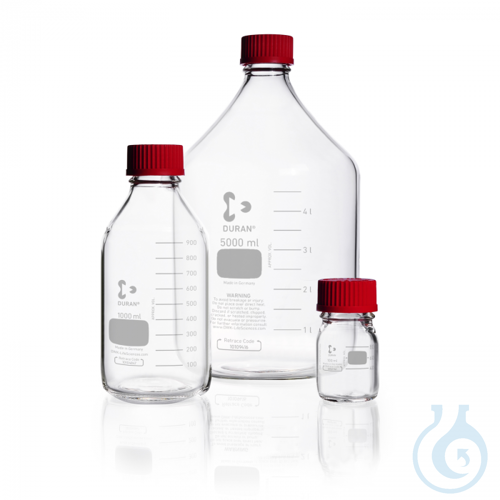 DURAN® Original GL 45 Laboratory Bottle, clear, with high temperature screw cap
