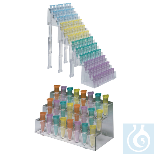 neoChoice Reaktionsgefäß-Stufengestell 3 x 8 Loch, PS