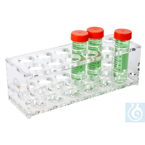neoLabLine Acrylglas-Ständer für konische 50 ml-Röhrchen, 2 x 4 Loch