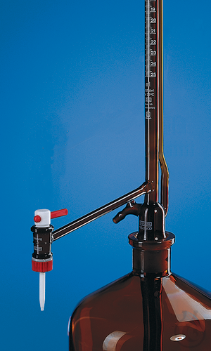 Aut.bur. SBR w/o interm./bottle, 25 ml: 0,1 ml amber lat.stopc. PTFE-key