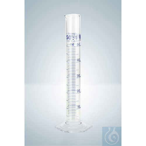 MEASURING CYLINDER A 100 ML, USP BLUE GRADUATION
