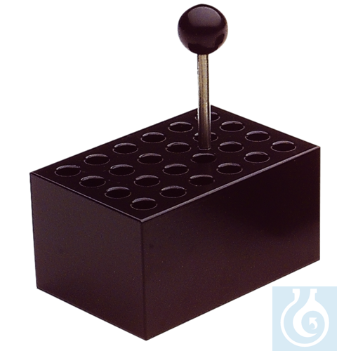 neoLabLine Heizblock Alu, 24 Vertiefungen 8 mm Ø für Reaktiongefäße 0,5 ml