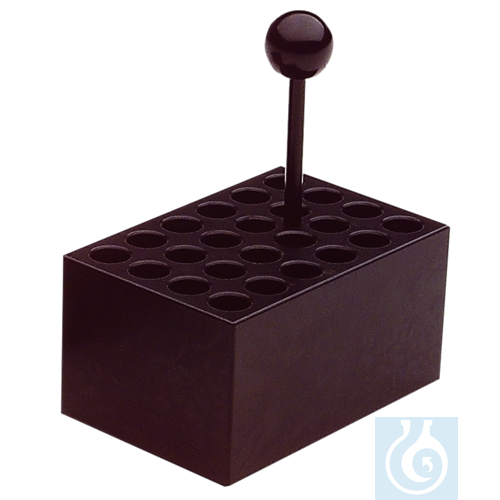 neoLabLine Heizblock Alu, 24 Vertiefungen 10 mm Ø für Reaktionsgefäße 1,5/2 ml