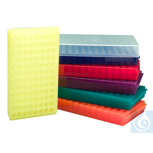 neoChoice Combi-Rack für Reaktionsgefäße, 96 Plätze, gelb