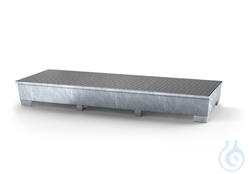 IBC-station steel galv. grid galv. feet construc. V=1000L, 3280x1300x430