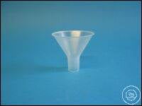 Powder funnel made of transparent polypropylene, diameter 150 mm