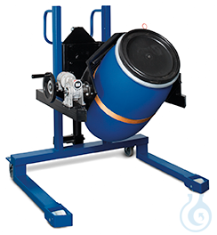 drum lifter made of steel (w. prism jaws), wide running gear