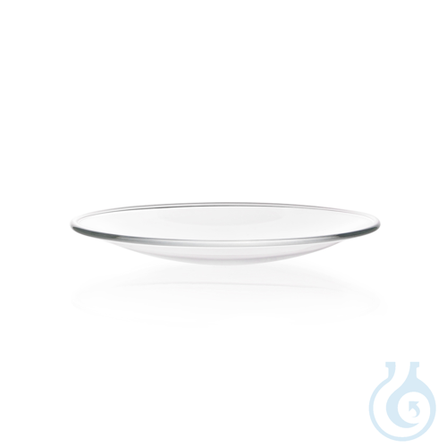 Watch Glass Dish made from soda-lime glass, fused rim