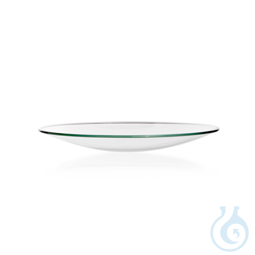 Watch Glass Dish made from soda-lime glass, fused rim