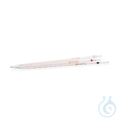 Measuring Pipette, soda-lime, Class AS, Type 2, amber print, Coc, batch certific