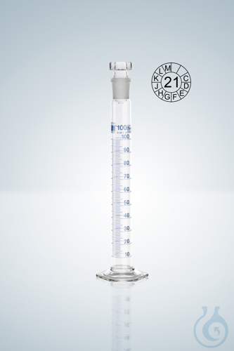 MEAS. CYLINDER DURAN A 500 ML, CC, R.GR, GLASS STOP ,BL.GR