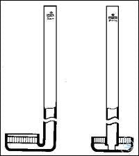 Gas distribution tubes straight 34 mm P1
