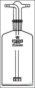 Safety head for gas washing bottles, ac