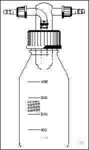 Gas washing bottle Drechsel 500 ml