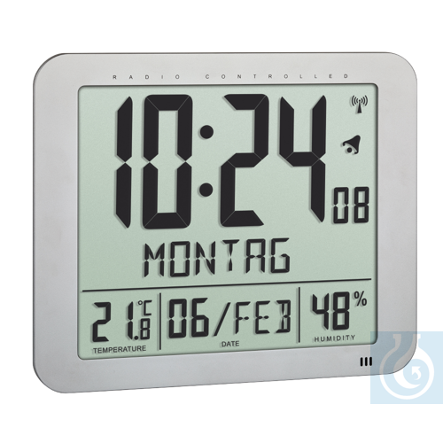 neoChoice Digitale Funkuhr, genaue Uhrzeit mit Wochentag und Temperaturanzeige,