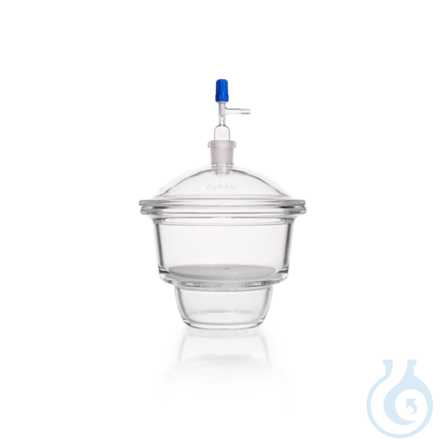 DURAN® Vacuum Desiccator, NOVUS type (NS 24/29), with stopcock,with flat flange