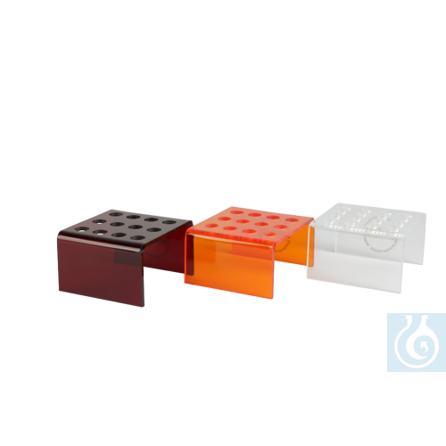 neoLabLine Einsatz für 4 x 4 Reaktionsgefäße 0,5 ml, Acryl transparent