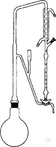 Distillation head with measuring tube 1: