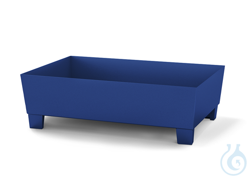 Sump pallet steel lam. blue feet construc. V=205L, 815x1236x355