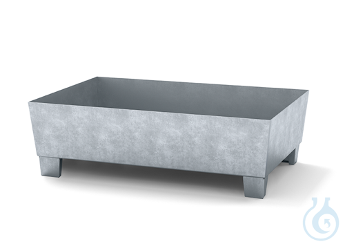 Sump pallet steel galv. feet construc. V=205L, 815x1236x355