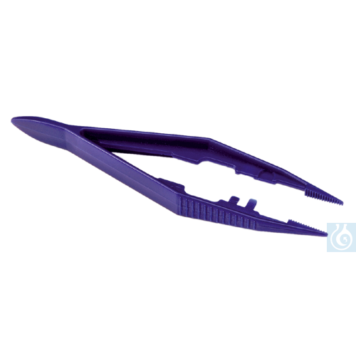 neoChoice Einmal-Pinzetten, 111 mm, gerade, feine Spitze, blau, 6 St./Pack