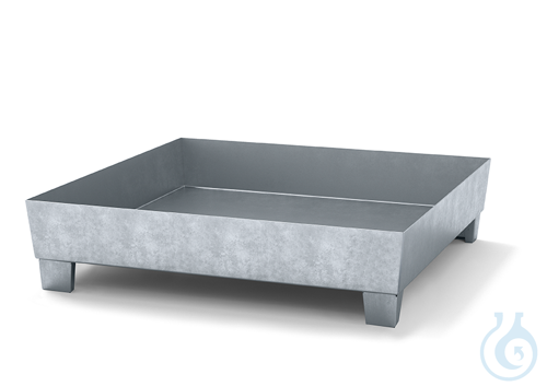 Sump pallet steel galv. feet construc. V=220L, 1210x1236x290