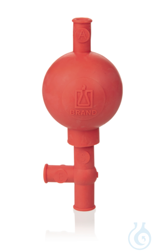 Pipette filler, NR, with 3 valves, standard model, for pip. up to 10 ml