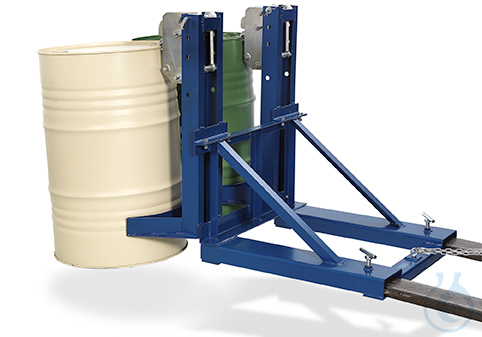 drum lift as an attachment tool for lift trucks, SH 2 (for 2 barrels)