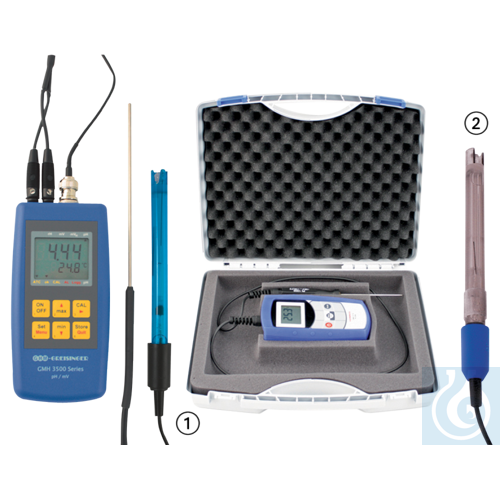 neoChoice PH-/Redox-/Temperatur-Messgerät im Set mit Pufferlösung und Koffer