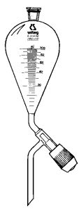 Separatory funnel 250 ml conical form Witaflo