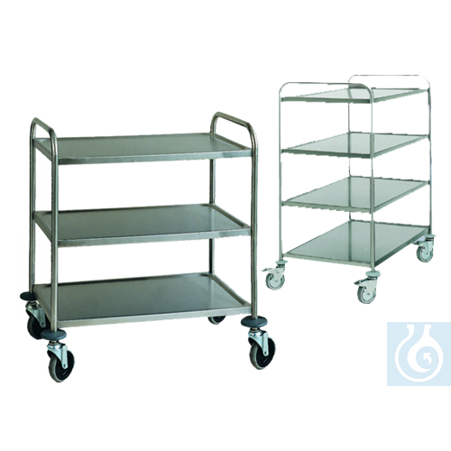 neoChoice Edelstahl-Transportwagen, 3 Etagen, 94 x 50 x 92 cm