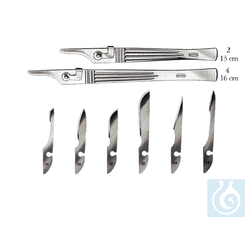 neoChoice Skalpellgriff aus Edelstahl, 130 mm lg.