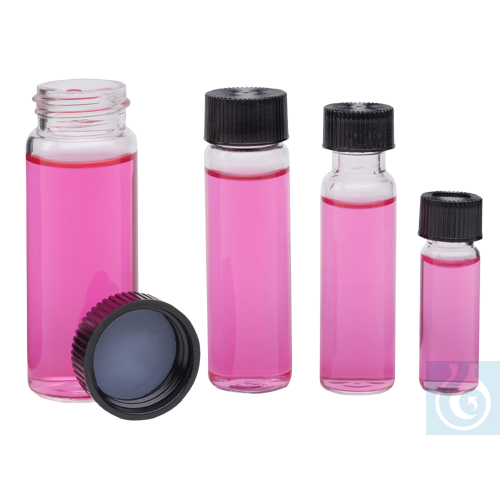 neoChoice Vials 16 ml Klarglas, Kappe geschlossen, Septum Butyl/PTFE, 200 St./Pa