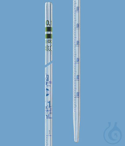 Graduated pipette BLAUBRAND A DE-M, 0,1 ml:0,001 ml cal. to contain AR-Glas