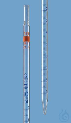 Grad. pipette BLAUBRAND AS DE-M, 20 ml:0,1 ml, total delivery, AR-Glas